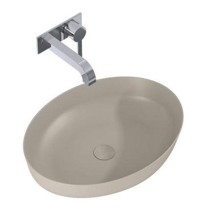 Arezzo design Rika pultra ültethető mosdó 52 cm, matt bézs AR-146048
