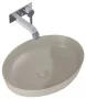 Arezzo design Rika pultra ültethető mosdó 52 cm, matt bézs AR-146048