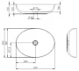 Arezzo design Rika pultra ültethető mosdó 52 cm, matt bézs AR-146048