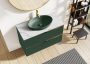 Arezzo design Rika pultra ültethető mosdó 52 cm, matt zöld AR-146049