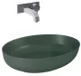 Arezzo design Rika pultra ültethető mosdó 52 cm, matt zöld AR-146049