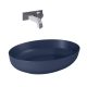 Arezzo design Rika pultra ültethető mosdó 52 cm, matt kék AR-146050