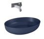 Arezzo design Rika pultra ültethető mosdó 52 cm, matt kék AR-146050