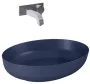 Arezzo design Rika pultra ültethető mosdó 52 cm, matt kék AR-146050
