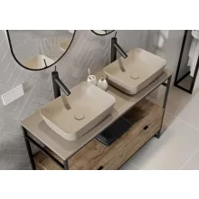   Arezzo design Nomia pultra ültethető mosdó 50 cm, matt beige AR-146051