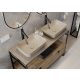 Arezzo design Nomia pultra ültethető mosdó 50 cm, matt beige AR-146051