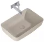 Arezzo design Nomia pultra ültethető mosdó 50 cm, matt beige AR-146051