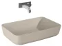 Arezzo design Nomia pultra ültethető mosdó 50 cm, matt beige AR-146051