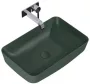 Arezzo design Nomia pultra ültethető mosdó 50 cm, matt zöld AR-146052