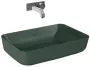 Arezzo design Nomia pultra ültethető mosdó 50 cm, matt zöld AR-146052