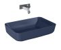Arezzo design Nomia pultra ültethető mosdó 50 cm, matt kék AR-146053