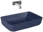 Arezzo design Nomia pultra ültethető mosdó 50 cm, matt kék AR-146053