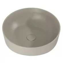   Arezzo design Lorca pultra ültethető porcelán mosdó 42 cm, túlfolyó nélkül, matt beige AR-146054