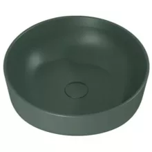   Arezzo design Lorca pultra ültethető porcelán mosdó 42 cm, túlfolyó nélkül, matt zöld AR-146055