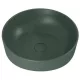Arezzo design Lorca pultra ültethető porcelán mosdó 42 cm, túlfolyó nélkül, matt zöld AR-146055