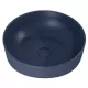 Arezzo design Lorca pultra ültethető porcelán mosdó 42 cm, túlfolyó nélkül, matt kék AR-146056