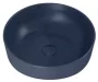 Arezzo design Lorca pultra ültethető porcelán mosdó 42 cm, túlfolyó nélkül, matt kék AR-146056