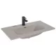 Arezzo design Skappa kerámia mosdó 80 cm csaplyukkal és túlfolyóval, matt beige AR-146062
