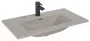 Arezzo design Skappa kerámia mosdó 80 cm csaplyukkal és túlfolyóval, matt beige AR-146062