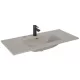 Arezzo design Skappa beépíthető kerámia mosdó 100 cm csaplyukkal, matt beige AR-146067