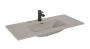Arezzo design Skappa beépíthető kerámia mosdó 100 cm csaplyukkal, matt beige AR-146067