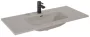 Arezzo design Skappa beépíthető kerámia mosdó 100 cm csaplyukkal, matt beige AR-146067