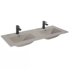   Arezzo design Skappa dupla medencés kerámia mosdó 120 cm, matt beige AR-146072
