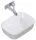 Arezzo design Reni pultra ültethető mosdó 46x33 cm, fényes fehér/matt beige AR-146114