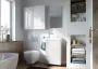 Arezzo design Mini alsószekrény mosdóval 40, 1 ajtó, fehér AR-163068