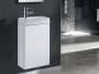 Arezzo design Mini alsószekrény mosdóval 40, 1 ajtó, fehér AR-163068