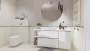 Arezzo design mosdópult 160x46 cm, fehér AR-166896