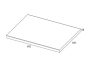 Arezzo design mosdópult 60x46 cm, természetes tölgy AR-166897
