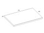 Arezzo design mosdópult 70x46 cm, természetes tölgy AR-166898