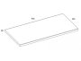 Arezzo design mosdópult 90x46 cm, természetes tölgy AR-166900