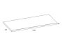 Arezzo design mosdópult 100x46 cm, természetes tölgy AR-166901