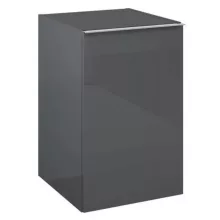  Arezzo design Monterey oldalszekrény 40x63,5 cm, 1 ajtóval, magasfényű antracit AR-166996