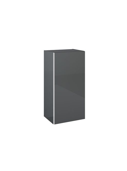 Arezzo design Monterey felsőszekrény 40x80 cm, 1 ajtóval, magasfényű antracit AR-167013