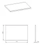 Arezzo design Nevada magasfényű fehér mosdópult 49,4x70 cm AR-167034