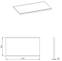 Arezzo design magasfényű fehér mosdópult 49,4x90 cm AR-167035