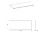 Arezzo design mosdópult, természetes tölgy 49,4x120 cm AR-167042