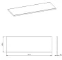 Arezzo design Nevada természetes tölgy mosdópult, 140(90+50)x49,4 cm AR-167043