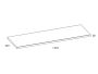 Arezzo design mosdópult 140x46 cm, fehér AR-167046