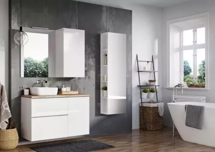Arezzo design Monterey 60 alsószekrény, 2 fiókkal, fehér AR-167077