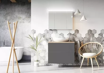 Arezzo design Monterey 60 alsószekrény, 2 fiókkal, antracit AR-167078