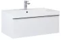 Arezzo design Monterey 80 alsószekrény szifonkivágással, 1 fiókkal, magasfényű fehér AR-167079
