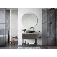   Arezzo design Monterey 80 alsószekrény szifonkivágással, 1 fiókkal, fényes antracit AR-167080