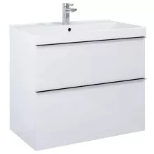   Arezzo design Monterey 80 alsószekrény szifonkivágással, 2 fiókkal, magasfényű fehér AR-167081