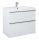 Arezzo design Monterey 80 alsószekrény szifonkivágással, 2 fiókkal, magasfényű fehér AR-167081