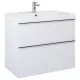 Arezzo design Monterey 80 alsószekrény szifonkivágással, 2 fiókkal, magasfényű fehér AR-167081