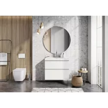   Arezzo design Monterey 100 alsószekrény 2 fiókkal és szifonkivágással, magasfényű fehér AR-167085